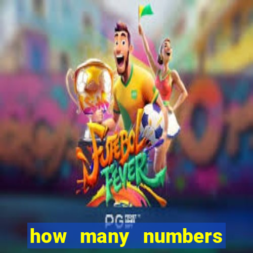 how many numbers in bingo