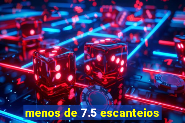 menos de 7.5 escanteios