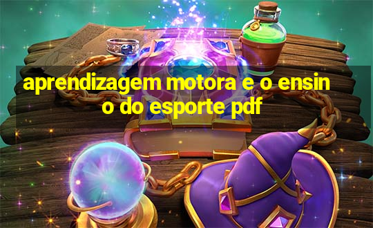 aprendizagem motora e o ensino do esporte pdf