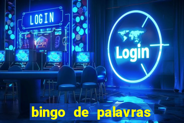 bingo de palavras para imprimir colorido