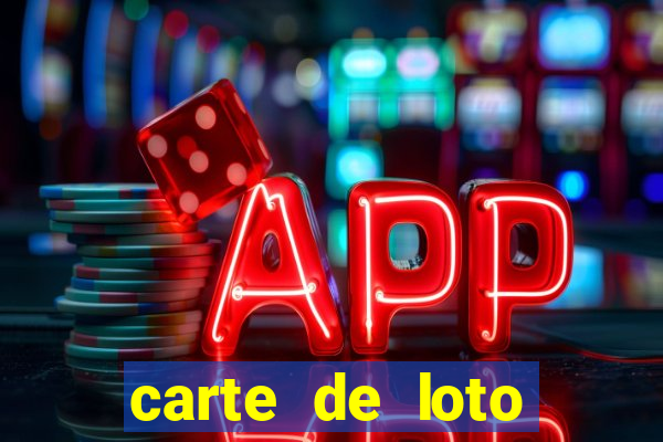 carte de loto bingo a imprimer gratuit