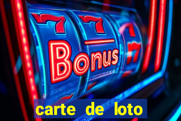 carte de loto bingo a imprimer gratuit