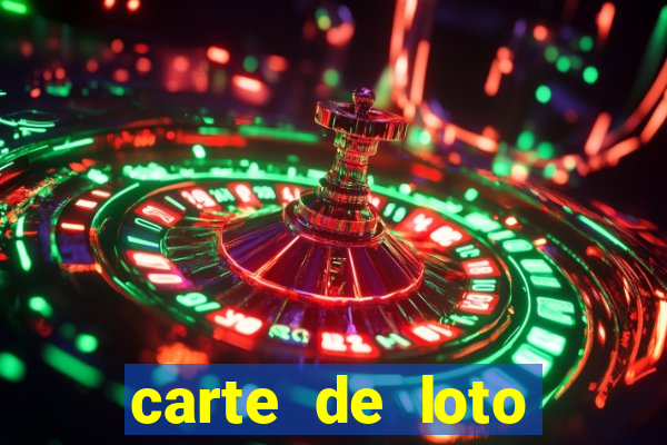 carte de loto bingo a imprimer gratuit