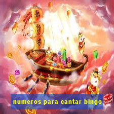 numeros para cantar bingo