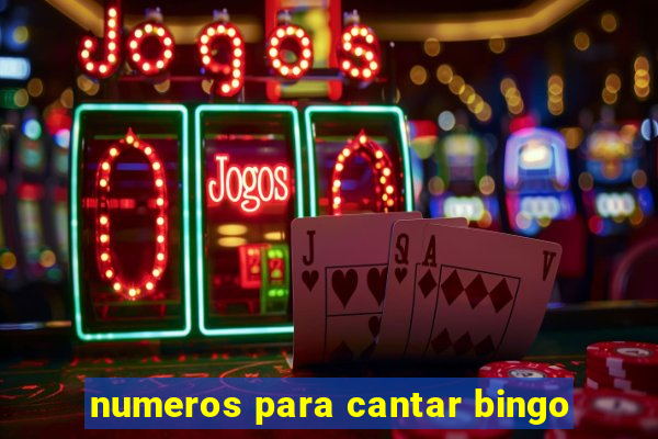 numeros para cantar bingo