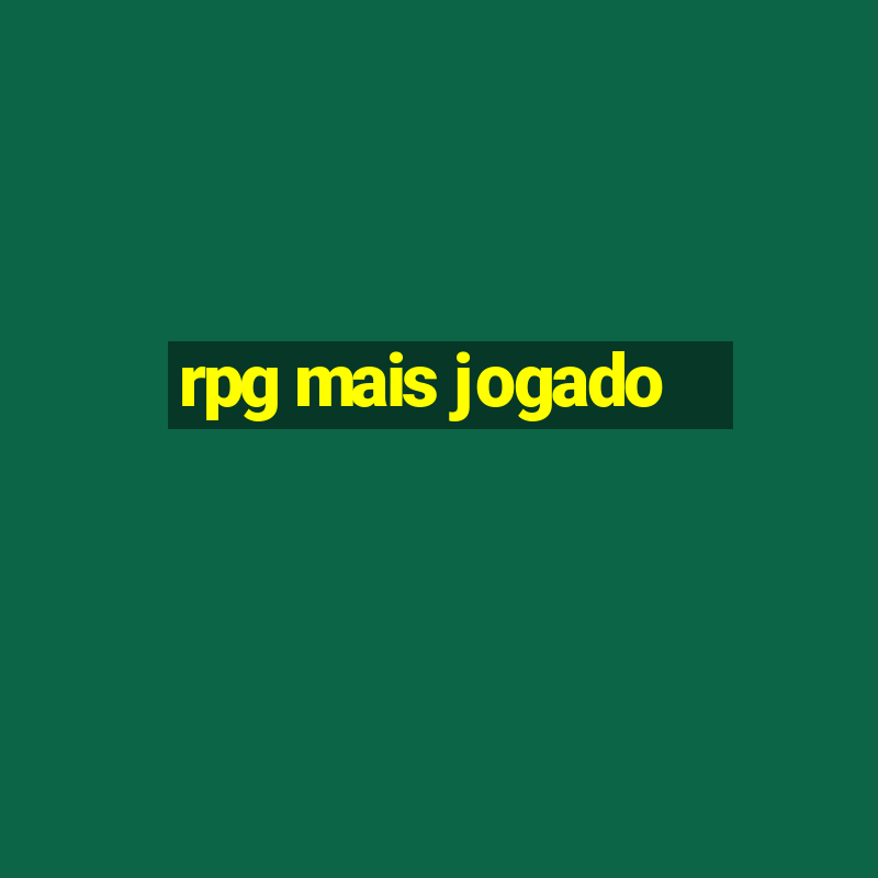 rpg mais jogado