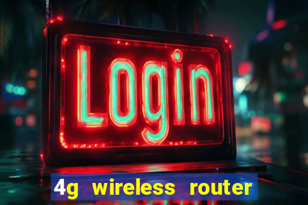 4g wireless router with sim card slot