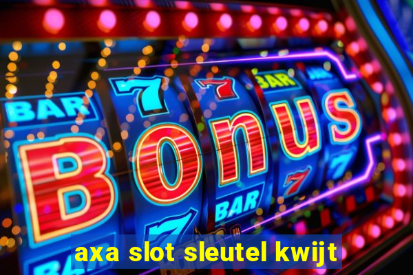 axa slot sleutel kwijt