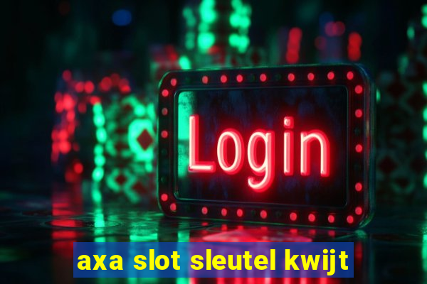 axa slot sleutel kwijt