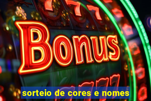 sorteio de cores e nomes