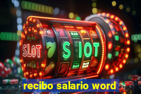 recibo salario word