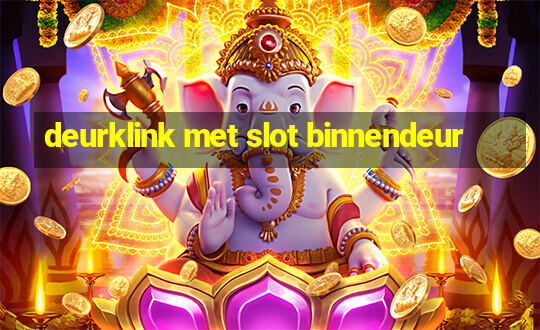 deurklink met slot binnendeur