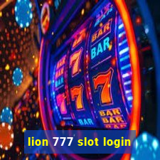 lion 777 slot login