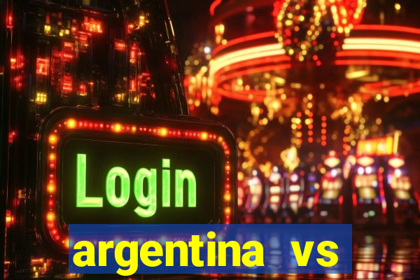 argentina vs colombia ao vivo