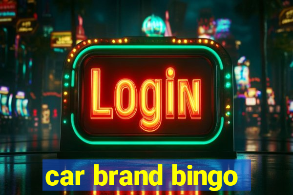 car brand bingo