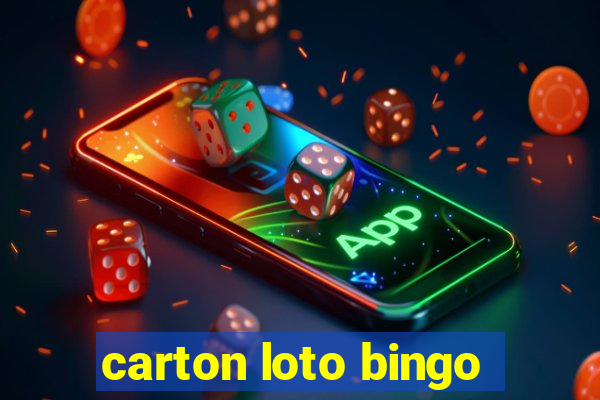 carton loto bingo