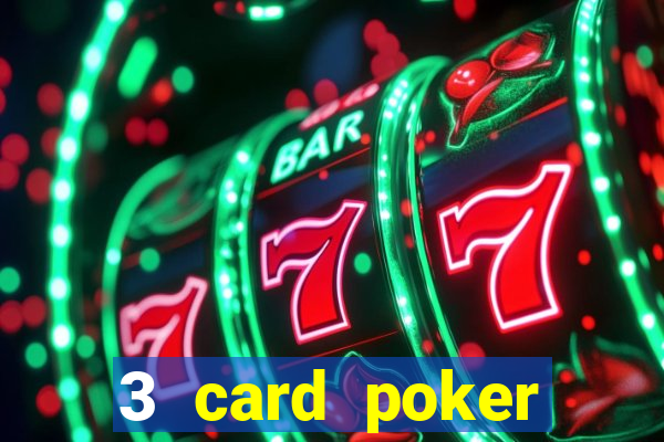 3 card poker casino odds