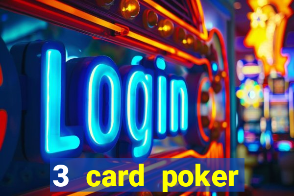 3 card poker casino odds