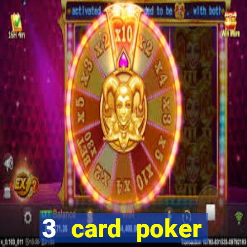 3 card poker casino odds