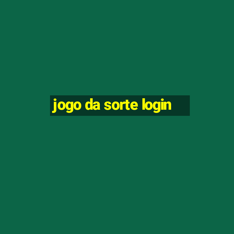 jogo da sorte login