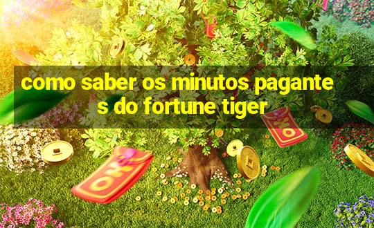 como saber os minutos pagantes do fortune tiger