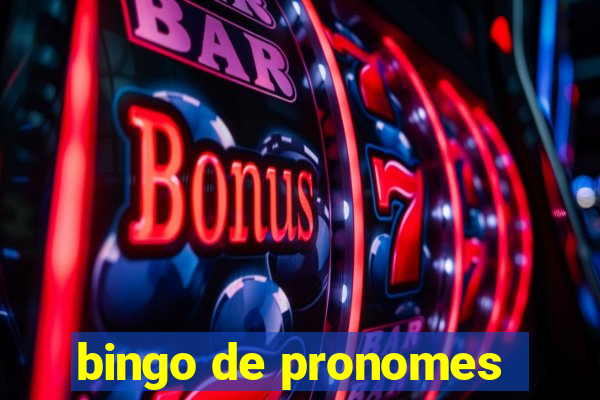 bingo de pronomes