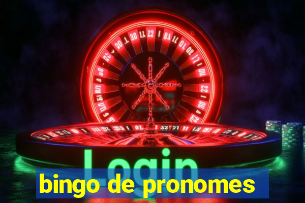 bingo de pronomes