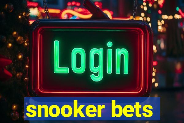 snooker bets