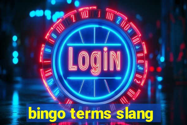 bingo terms slang