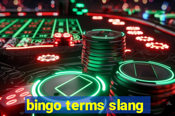 bingo terms slang