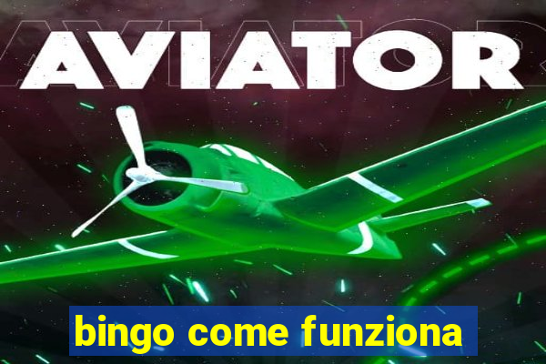 bingo come funziona