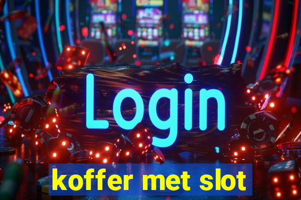 koffer met slot