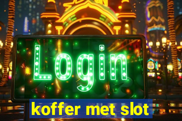 koffer met slot