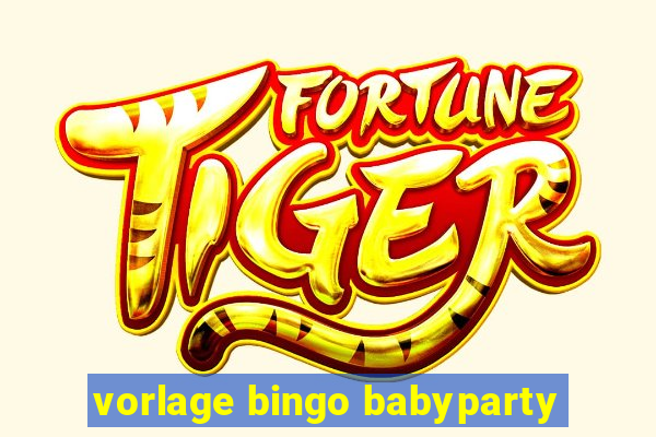 vorlage bingo babyparty