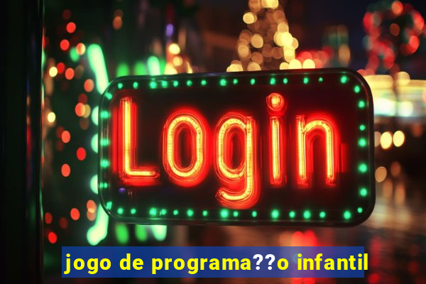 jogo de programa??o infantil