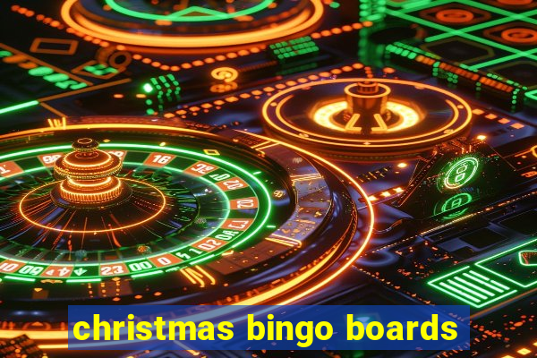 christmas bingo boards