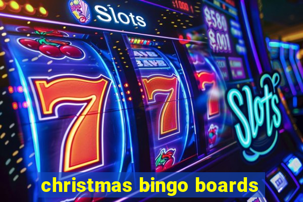 christmas bingo boards