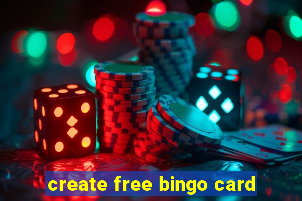 create free bingo card