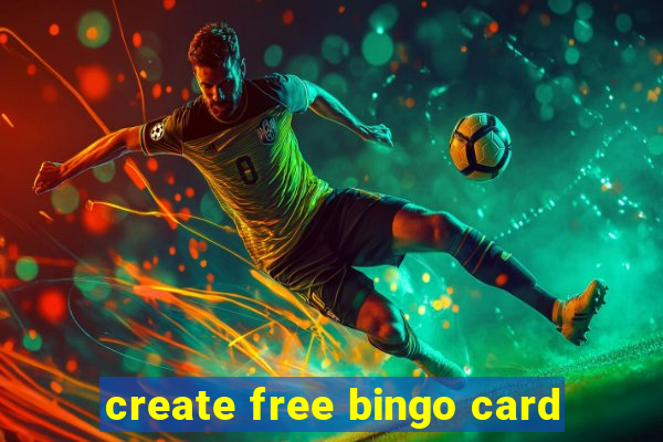 create free bingo card