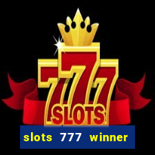 slots 777 winner como sacar