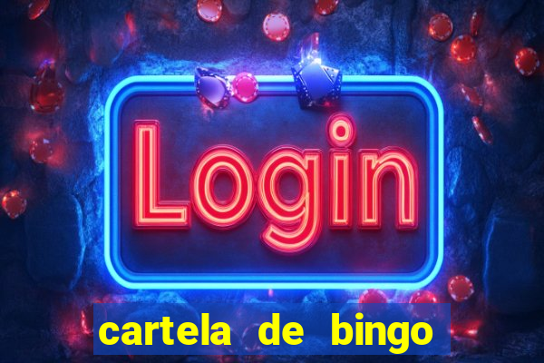 cartela de bingo da noiva para imprimir