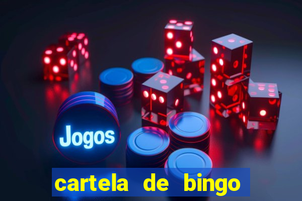 cartela de bingo da noiva para imprimir