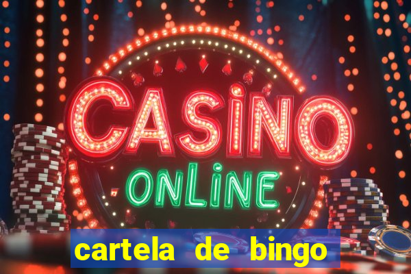 cartela de bingo da noiva para imprimir