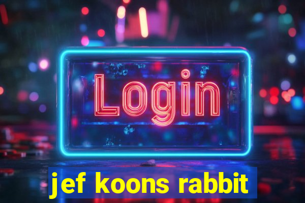 jef koons rabbit