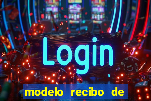 modelo recibo de pagamento autonomo