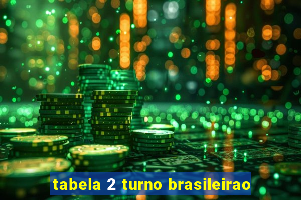 tabela 2 turno brasileirao