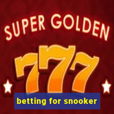 betting for snooker