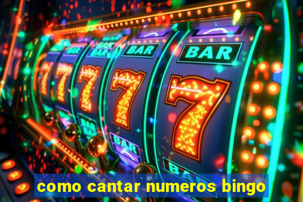 como cantar numeros bingo