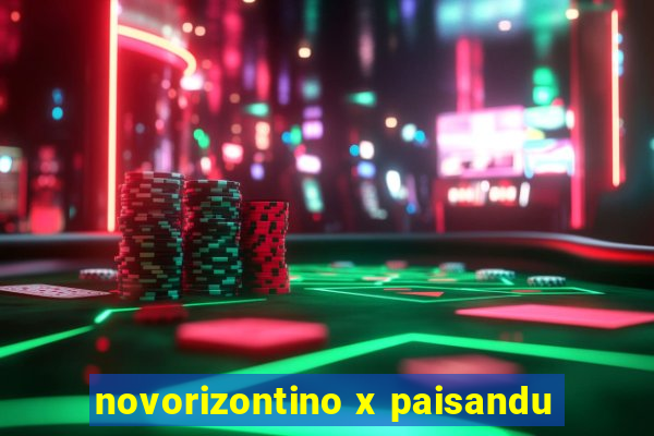 novorizontino x paisandu