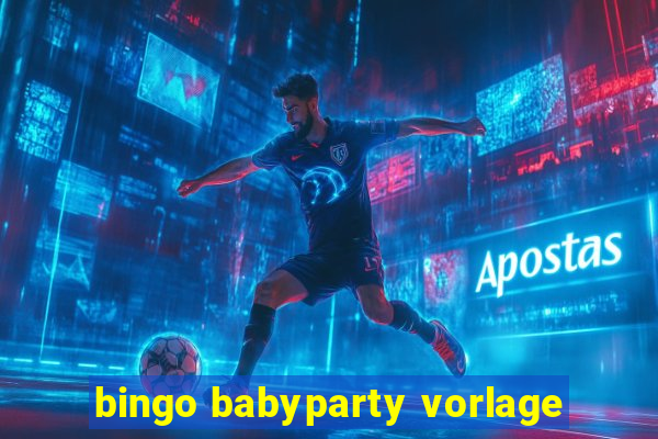 bingo babyparty vorlage